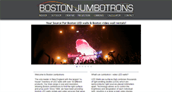 Desktop Screenshot of bostonjumbotrons.com